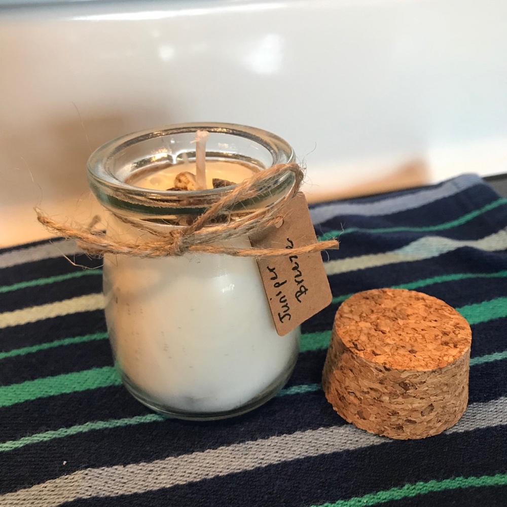 Homemade wax candles